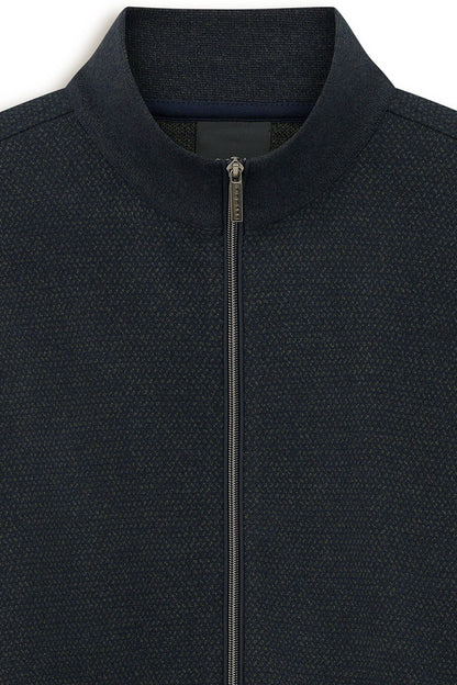 Bugatti Half Zip Jumper - Olive/ Navy