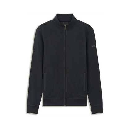 Bugatti Half Zip Jumper - Olive/ Navy