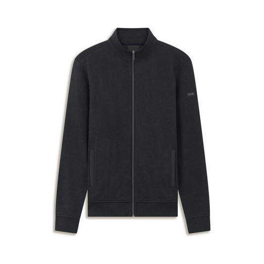 Bugatti Half Zip Jumper - Olive/ Navy