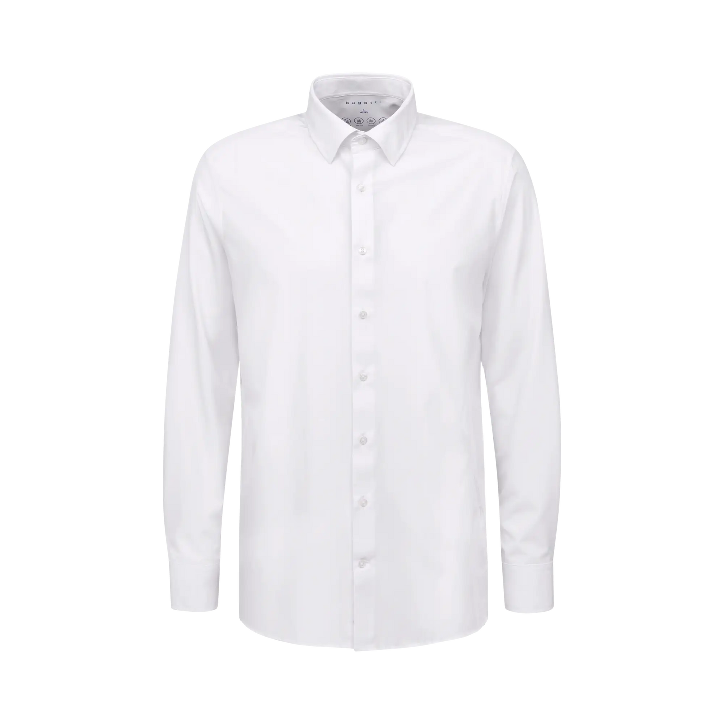 Bugatti Long Sleeve Shirt - White