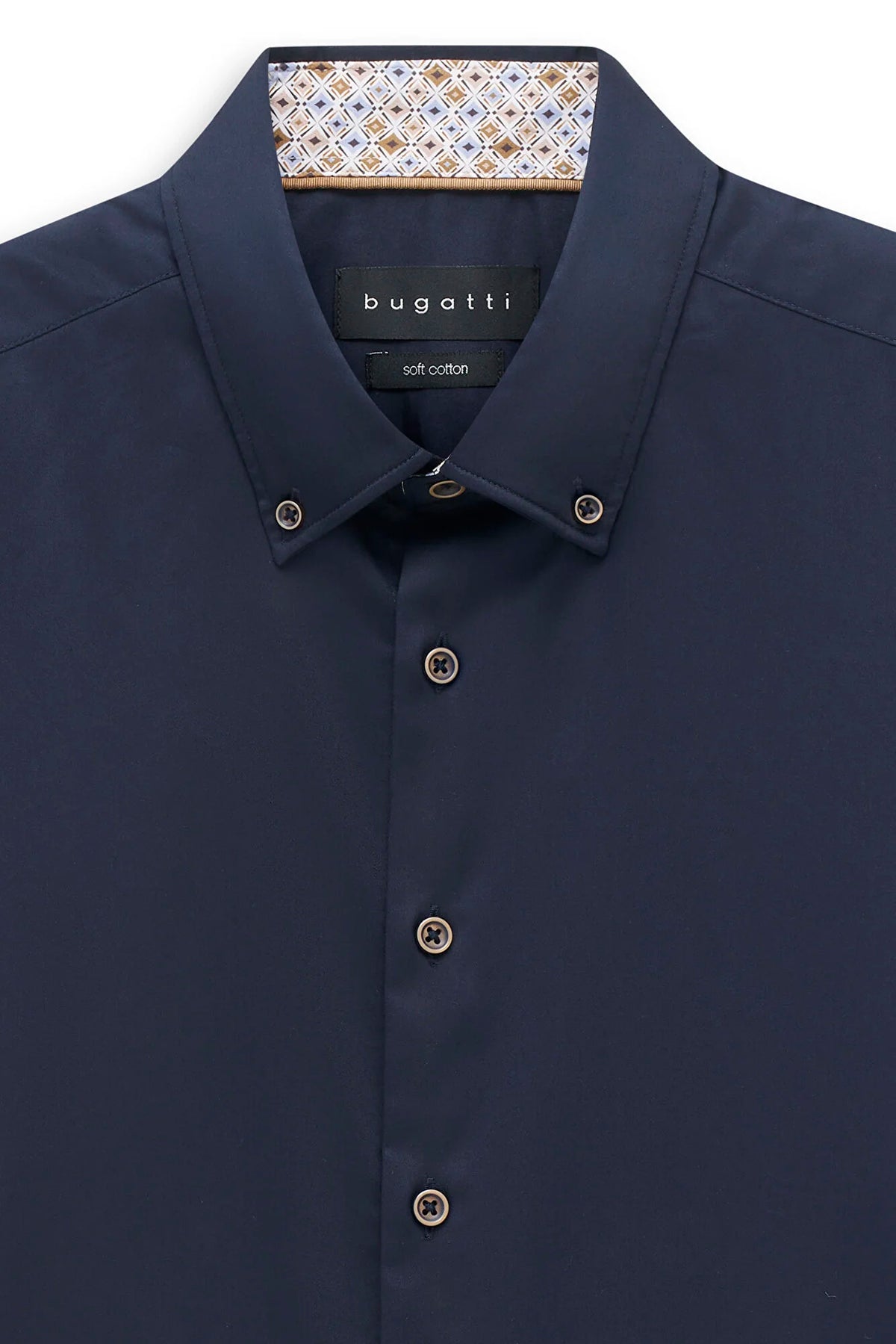 Bugatti Long Sleeve Casual Shirt - Navy