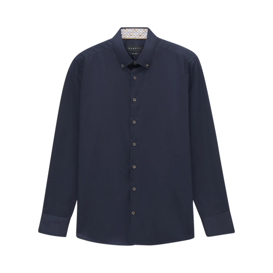 Bugatti Long Sleeve Casual Shirt - Navy