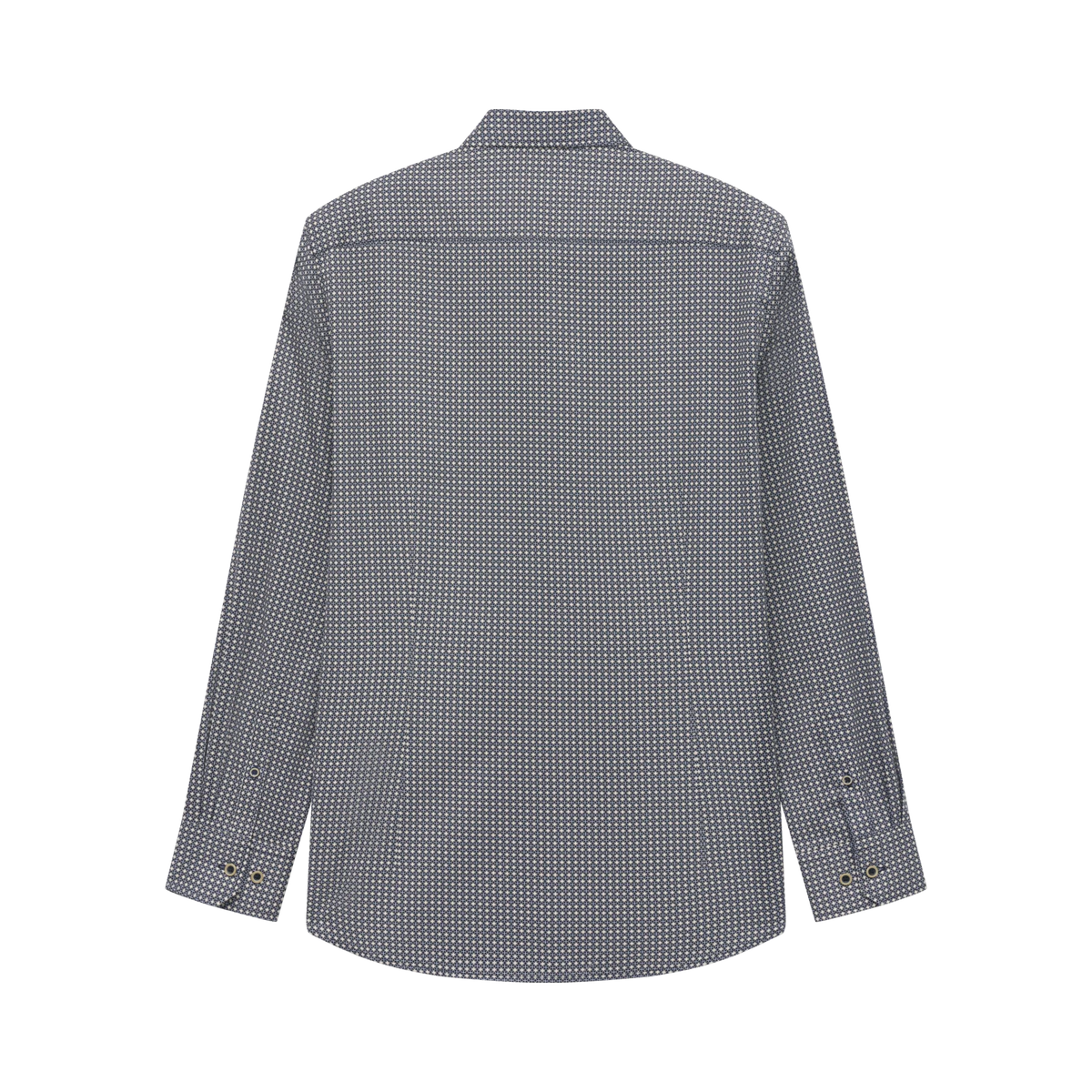 Bugatti Long Sleeve Casual Shirt - Navy Print