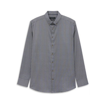 Bugatti Long Sleeve Casual Shirt - Navy Print