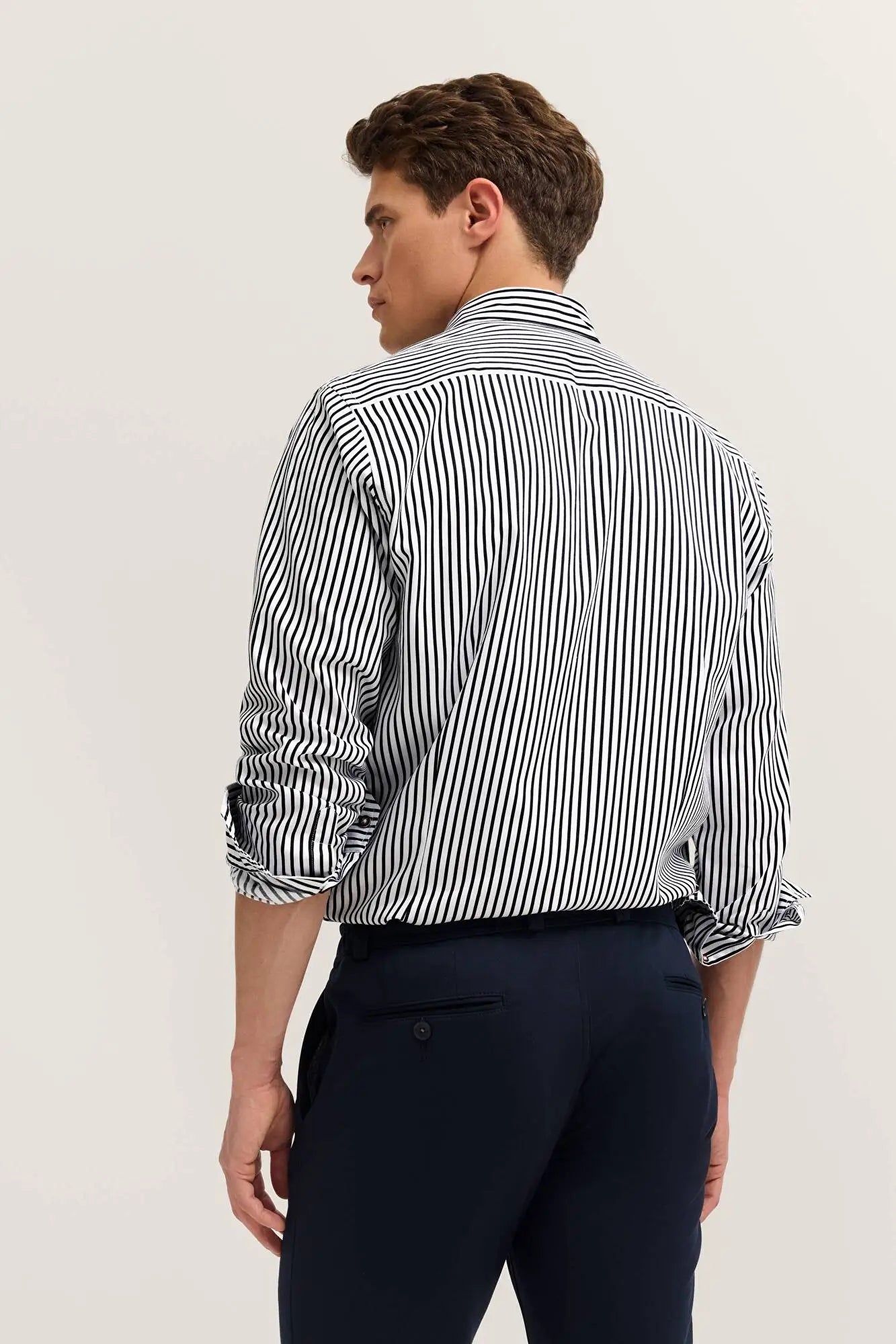 Bugatti Stripe Shirt - Navy