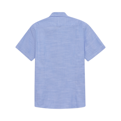 Bugatti Soft Cotton Short Sleeve Shirt - Blue