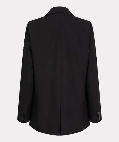 Esqualo Basic City Blazer Sequin - Black