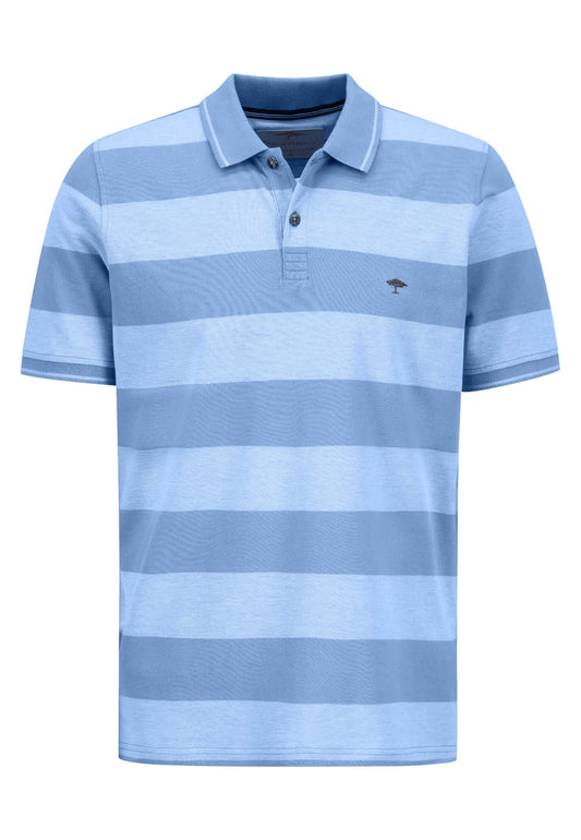Fynch Hatton Two Tone Stripe Sky Polo