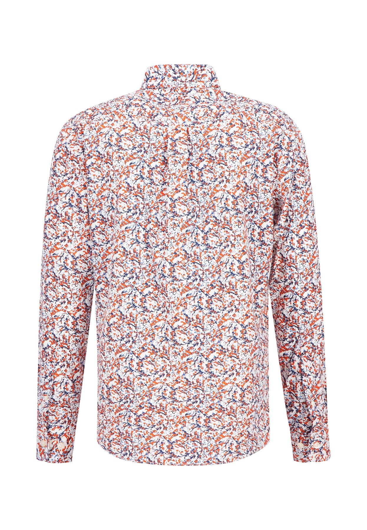 Clothing TRM Print Button-Down TRM | Shirt – Hatton Tangerine Fynch