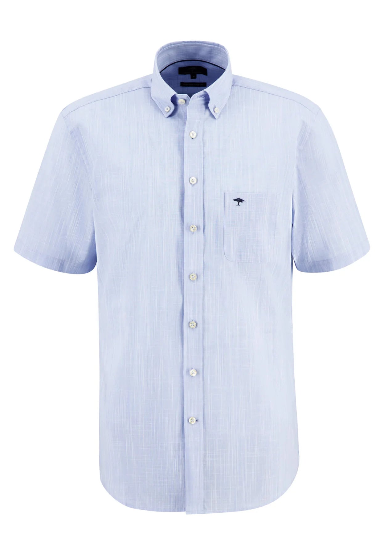 Fynch Hatton Short Sleeve Shirt - Light Sky