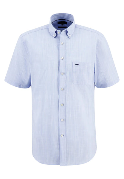 Fynch Hatton Patterned Short Sleeve Shirt - Sand