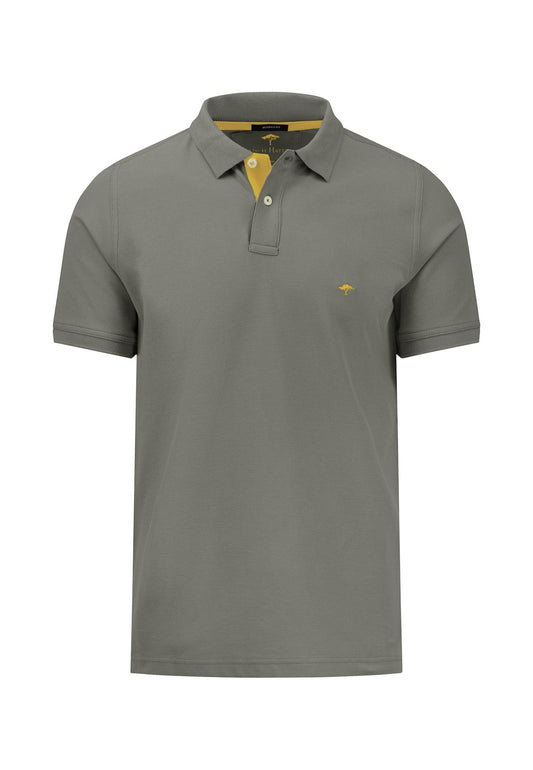 Fynch Hatton Contrast Polo - Dusty Olive