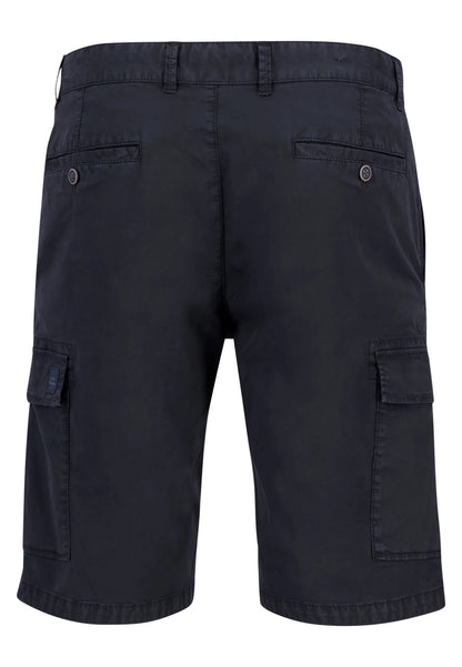Fynch Hatton Cotton Cargo Shorts - Navy