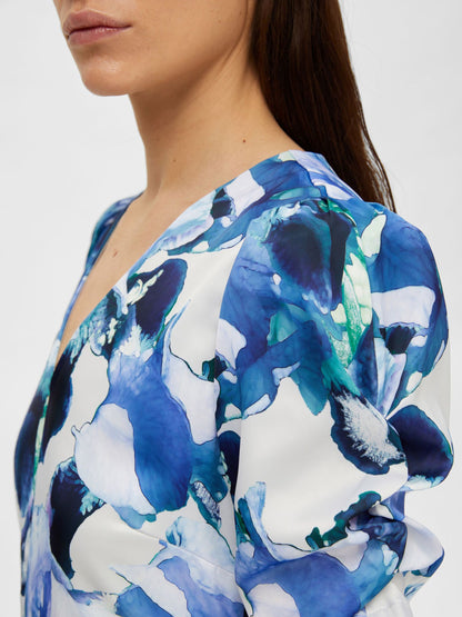 Selected Femme Frachelle Midi Satin Dress