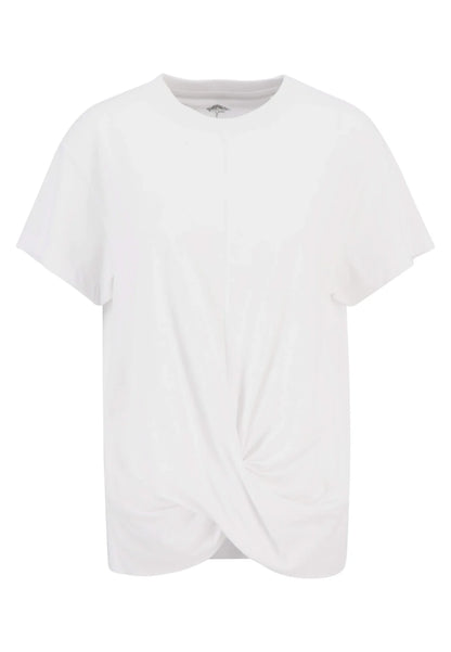 Fynch Hatton Knot Detail T-Shirt - White