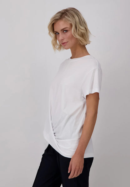 Fynch Hatton Knot Detail T-Shirt - White