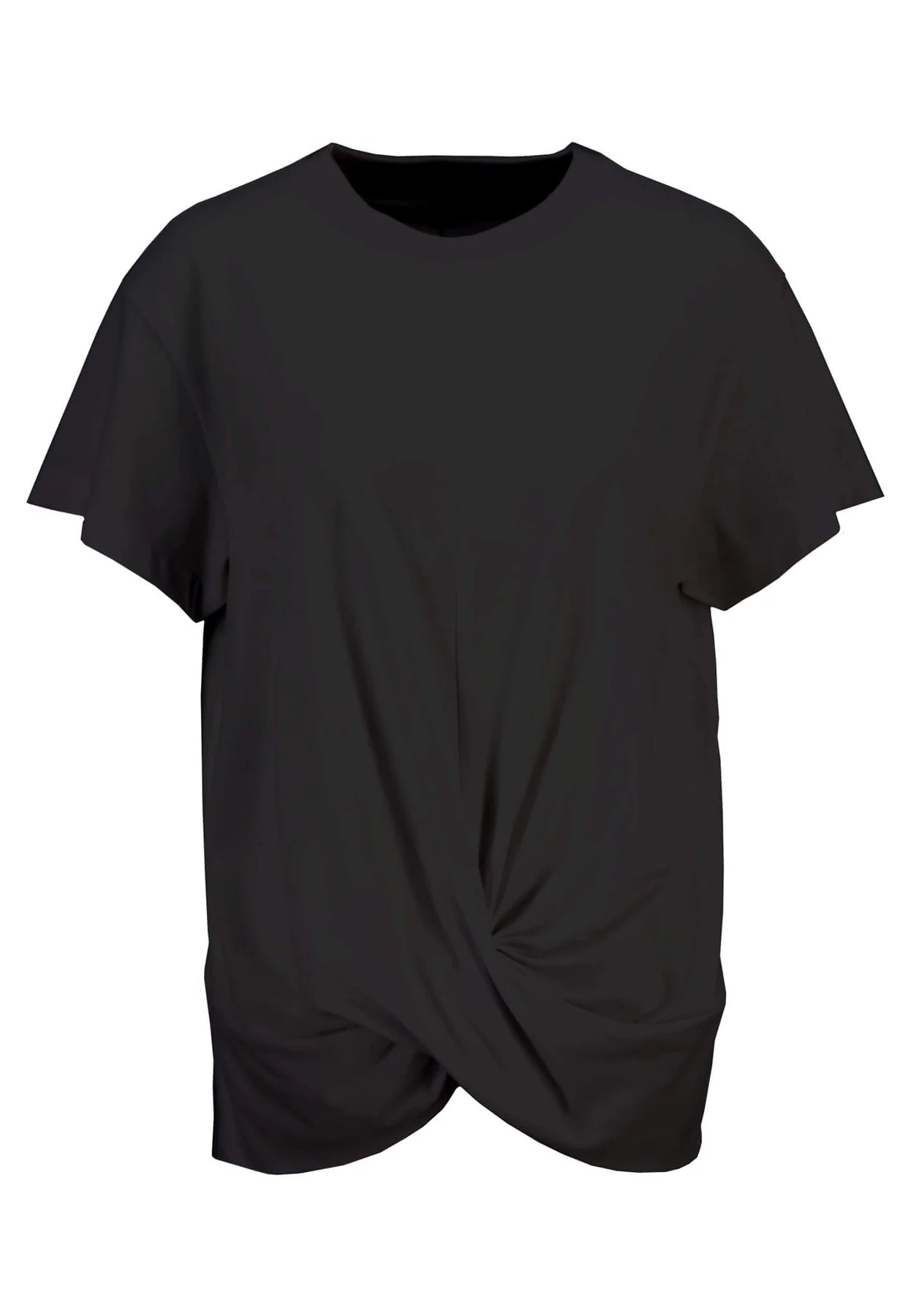 Fynch Hatton Knot Detail T-Shirt - Black