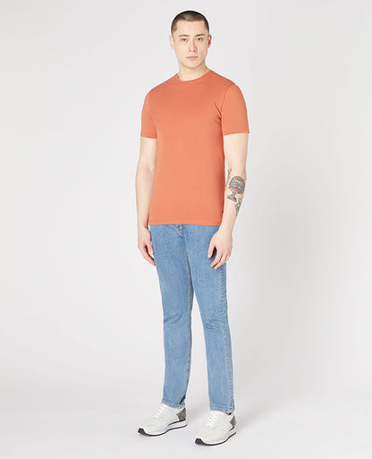Remus Uomo Cotton-Stretch T-Shirt - Light Brick