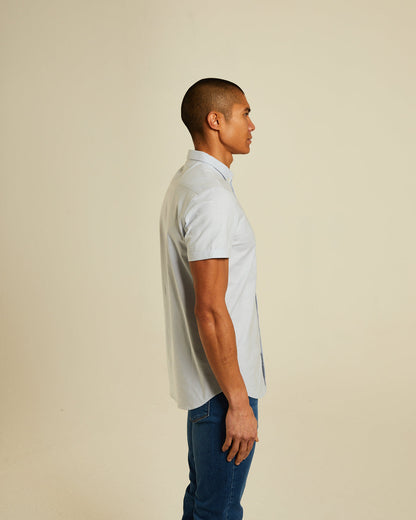 Diesel Rio Oxford Ss Shirt - Buoy Blue