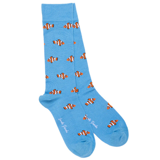 Swole Panda Bamboo Socks - Clown Fish