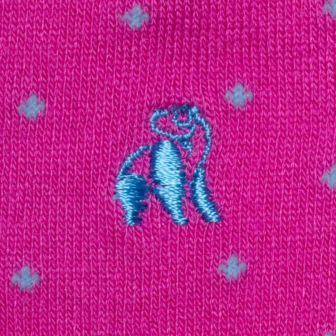 Swole Panda Bamboo Socks - Blue Spotted Pink