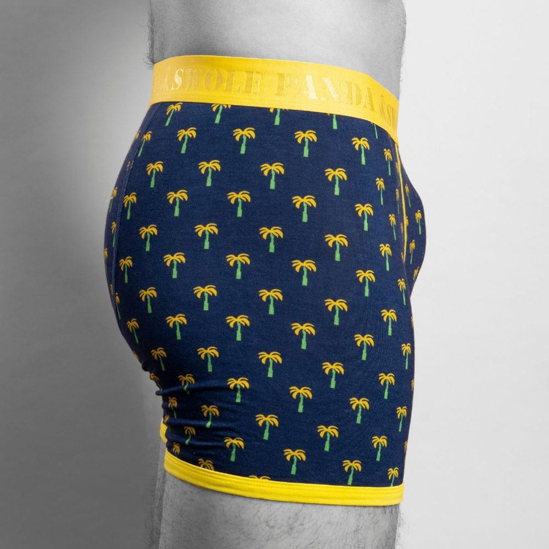 Swole Panda Bamboo Boxers - Palm Tree